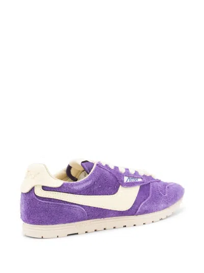 Autry Low Suede Windspin Sneaker In Purple