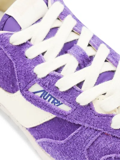 Autry Low Suede Windspin Sneaker In Purple