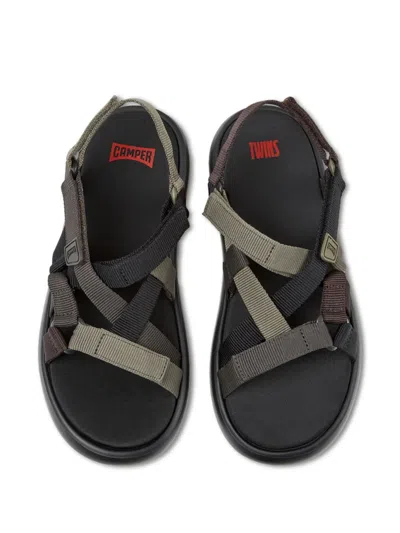 Camper Pelotas Flota Twins Sandals In Black