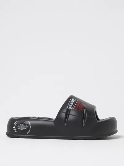 Kenzo Flat Sandal  Woman Color Black In Black