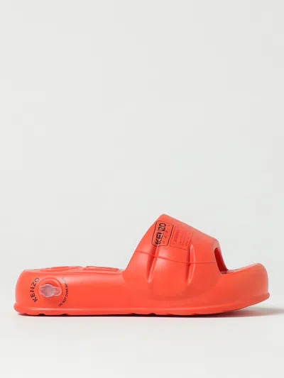 Kenzo Flat Sandal  Woman Color Orange In Orange