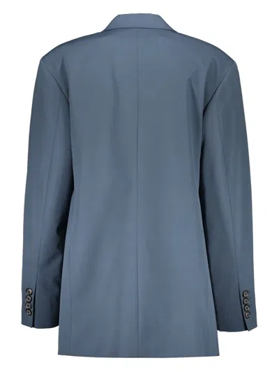 Low Classic Single-breasted Blazer In Blue