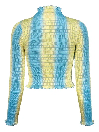 Amy Crookes Gradient-effect Top In Blue
