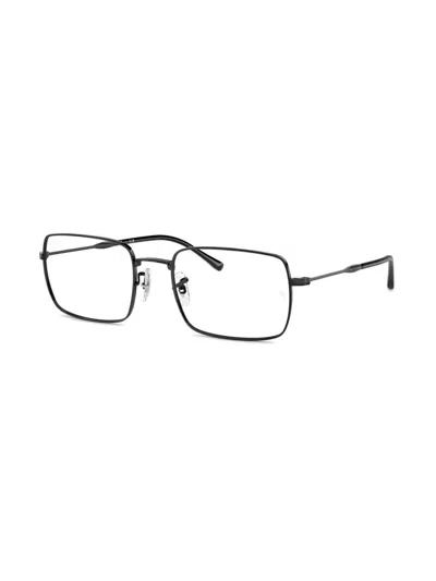 Ray Ban Rectangle-frame Glasses In Black