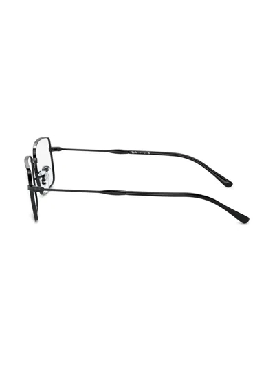 Ray Ban Rectangle-frame Glasses In Black