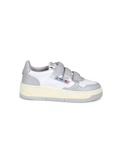 Autry Suede Kidstripes Low-top Sneakers In White