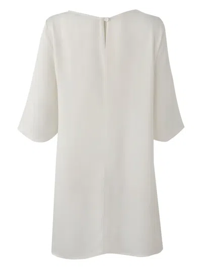 Misci Satin Midi Dress In White