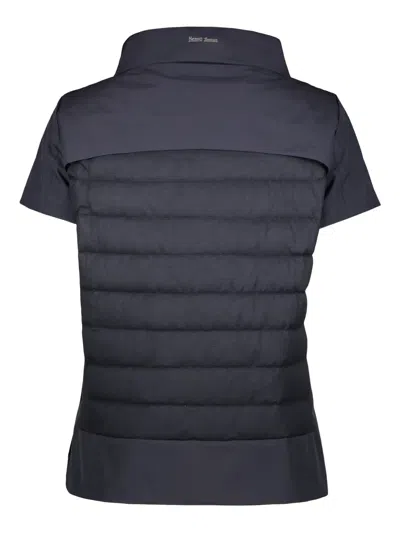 Herno Short-sleeve Jacket In Blue