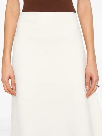 针织超长半身裙