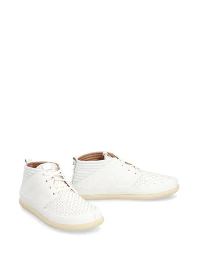 Volta Bosco Leather Low-top Sneakers In White