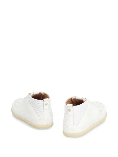 Volta Bosco Leather Low-top Sneakers In White