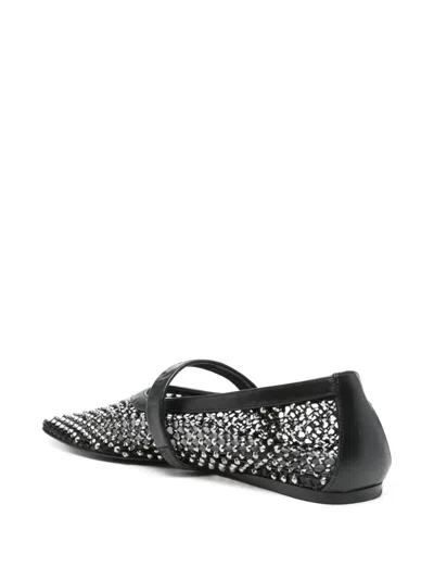 Marni Black Mesh Mary Jane Ballerina Flats