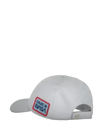 Oamc Embroidered Patch Baseball Cap In Grey