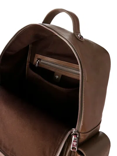 Misci Leather Backpack In Brown