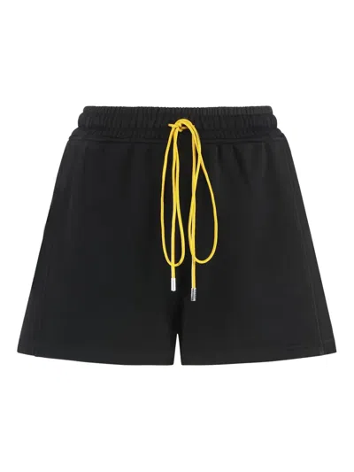 Rhude Cotton Shorts In Black