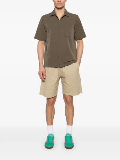 泡泡纱褶饰衬衫