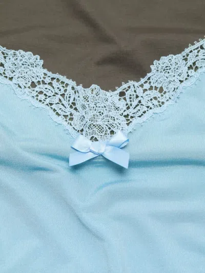 Acne Studios Layered Strap T-shirt In Blue