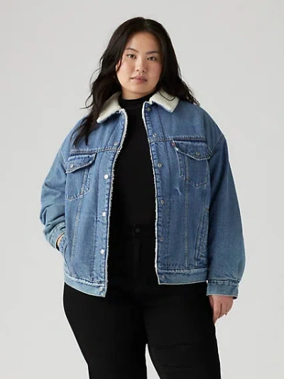 Levi's '90s Sherpa Trucker Jacket (plus Size) In Inner Adventurer