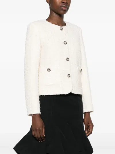 Nissa Bouclé Jacket In 中性色