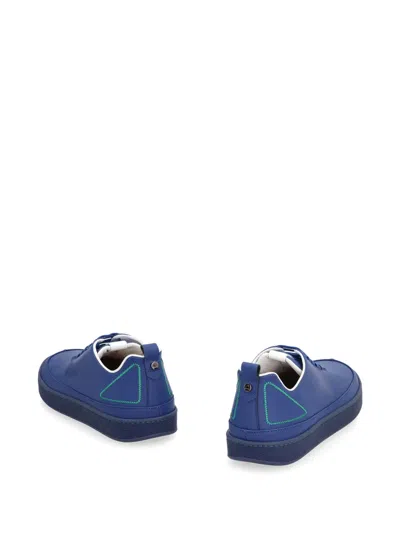 Volta Bosco Leather Low-top Sneakers In 蓝色
