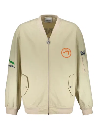 LOGO-PRINT BOMBER JACKET