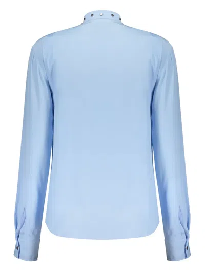 Cedric Charlier Long Sleeve Shirt In 蓝色