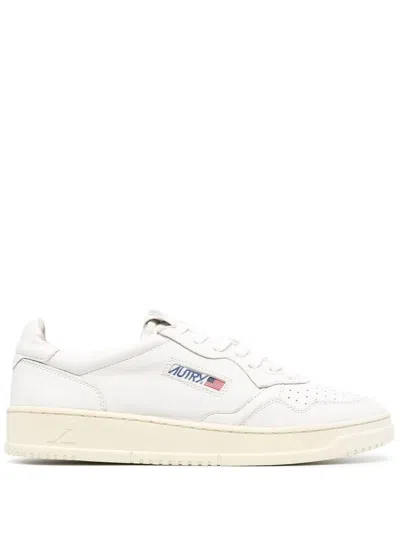 Autry Hogan Gray Suede Sneakers In White