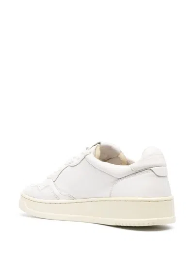 Autry Hogan Gray Suede Sneakers In White