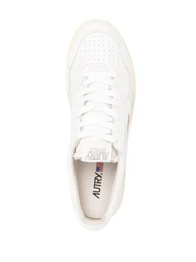 Autry Hogan Gray Suede Sneakers In White