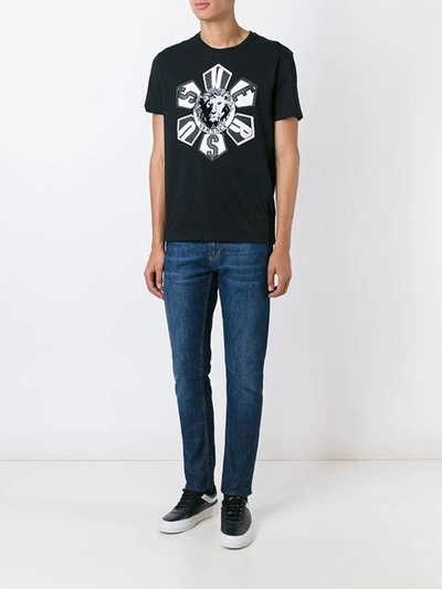 Shop Versus Logo Print T-shirt In Black