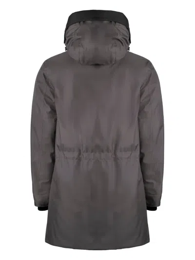 Moorer Fineo Technical Fabric Parka In Grau