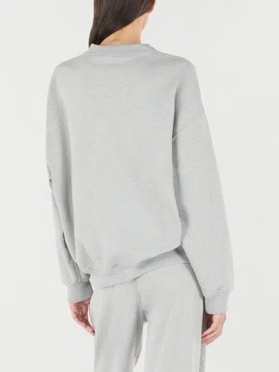 Roberto Cavalli Sweatshirt With Stand-up Collar In Grau