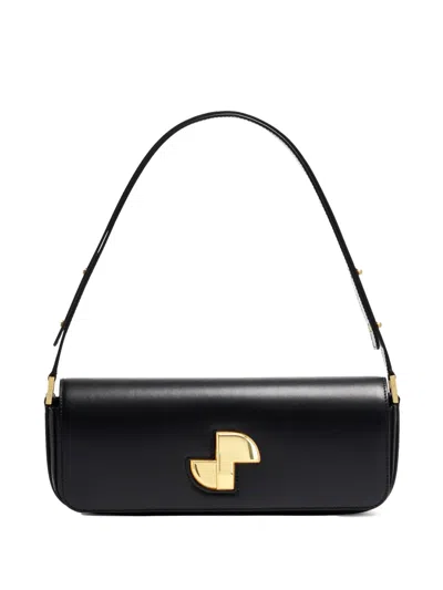 Patou Shoulder Bag With Structured Silhouette And Adjustable Strap In Schwarz