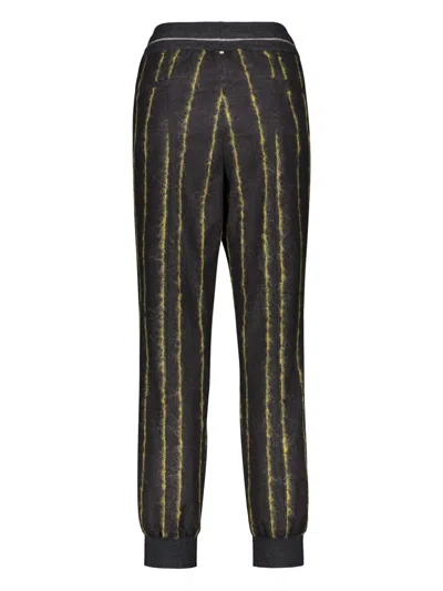 Lorena Antoniazzi Virgin Wool Track Pants In Schwarz