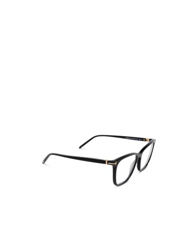 Tom Ford Geometric Frame Plain Mirror In Black