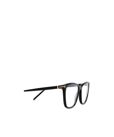 Tom Ford Geometric Frame Plain Mirror In Black