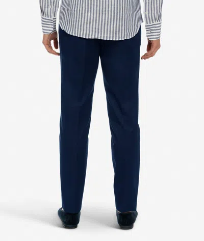 Larusmiani Velvet Trousers Howard Pants In Blue