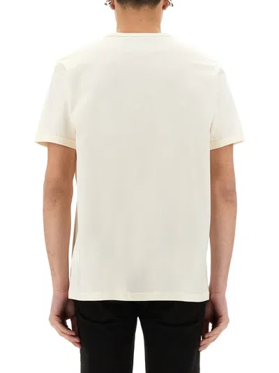 Fred Perry Classic Crew Neck Tee In Ivory