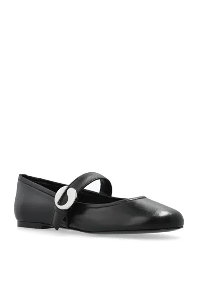 Coperni Leather Ballet Flats In Black