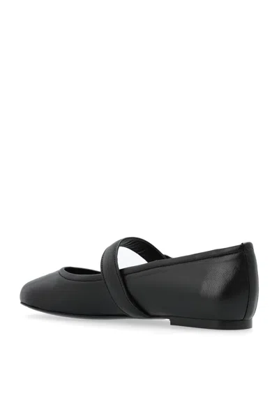Coperni Leather Ballet Flats In Black