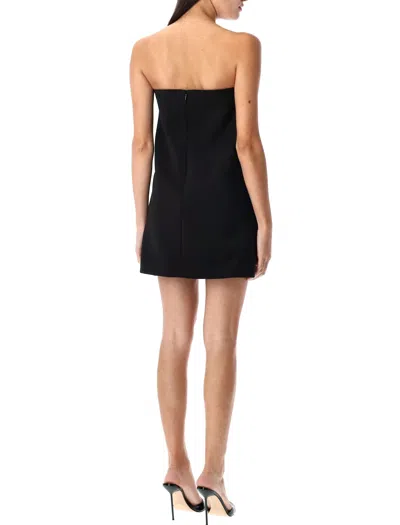 Self-portrait Strapless Mini Dress With Bow In Black