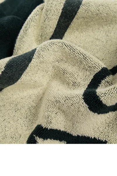 Jacquemus Towel With Logo In Neutrals/green