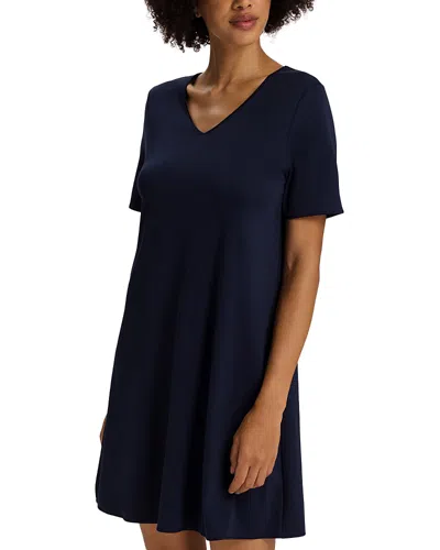 Hanro Cotton Silk V-neck Cotton Nightgown In Multi