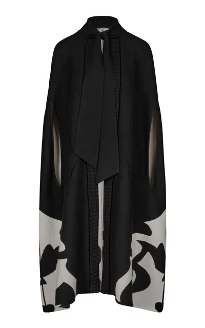 Johanna Ortiz Tie-neck Cape In Black