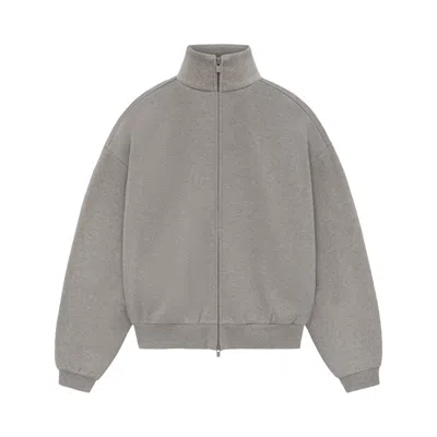 Pre-owned Essentials Fear Of God  Zip Up Jacket 'heather Grey'