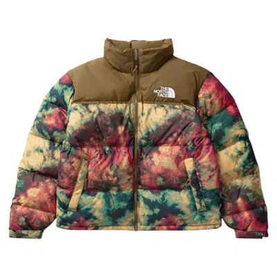 Pre-owned The North Face 1996 Retro Nuptse Jacket 'antelope Tan Ice Dye Print' In Multi-color
