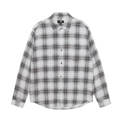 Pre-owned Stussy Matthew Printed Plaid Shirt 'brown'