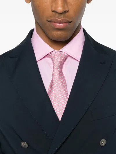 Hugo Boss Double-breasted Blazer In Blue