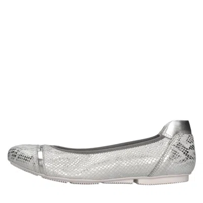 Hogan Ballet Flats In Silver