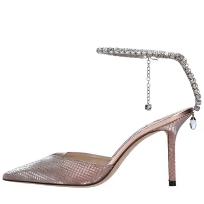 Jimmy Choo With Heel Pink In Rosa Pastello